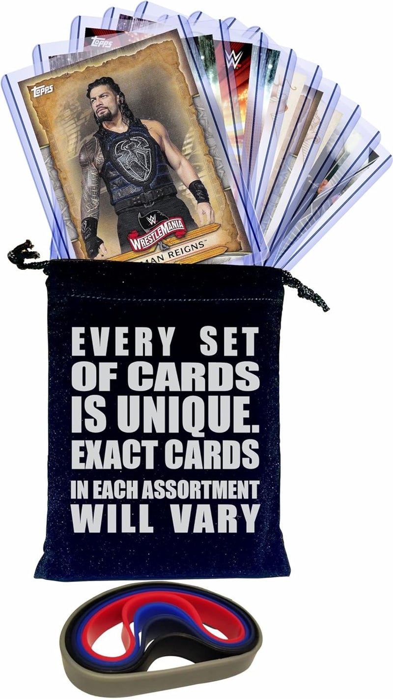 Chaser Wrestling Cards: Roman Reigns, Finn Balor, Brock Lesnar, Randy Orton, Seth Rollins, Rey Mysterio, The Miz, Sheamus, and Dolph Ziggler WWE Superstars Card (9) Gift Pack - Image 5